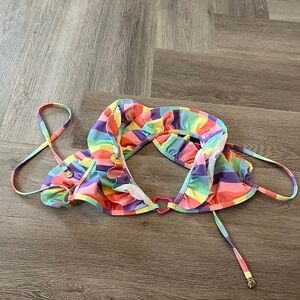 Lazy oaf rainbow bikini top S 🌼